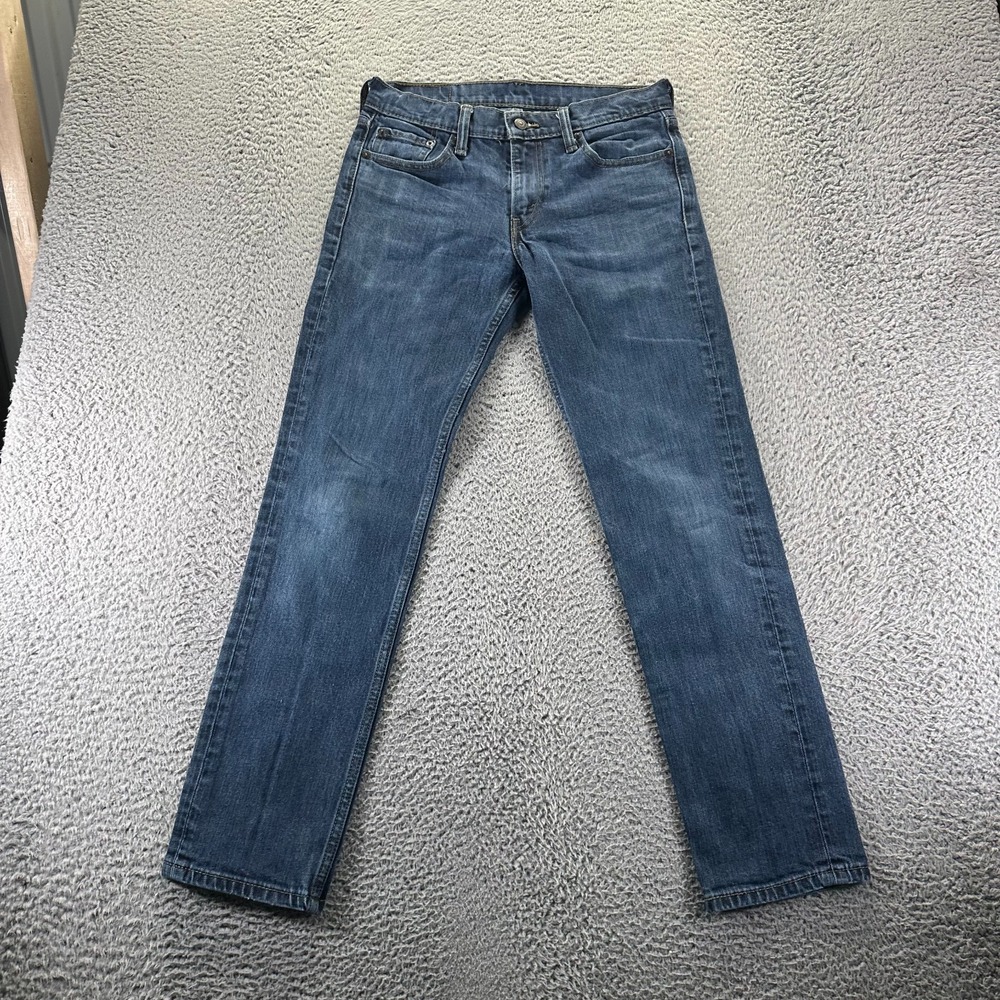 Levi's 511 Jeans Mens 30x32 Blue Cotton Denim Straight Faded‎ Stretch Workwear